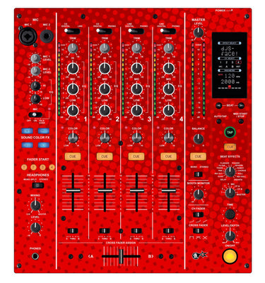 Pioneer DJ DJM 800 Skin Gradienter Red